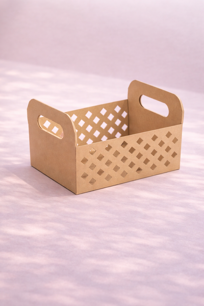 Cesta Con Asa Kraft P x10