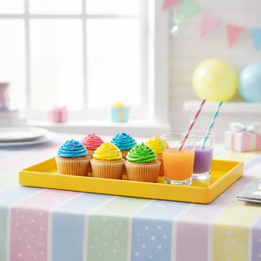 Bandeja Rectangular Amarilla