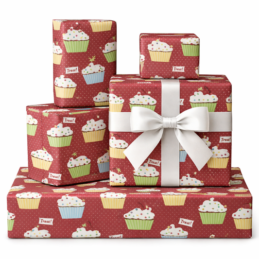 Papel de Regalo Cupcakes