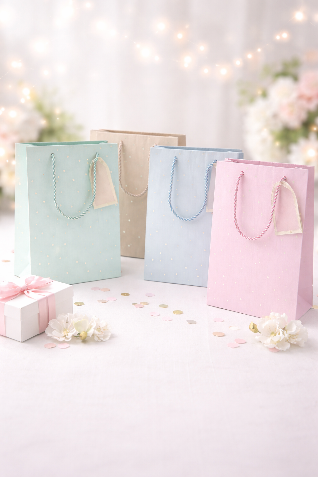 Bolsas de Regalo Destellos Medianas x12