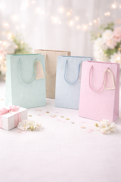 Bolsas de Regalo Destellos Medianas x12