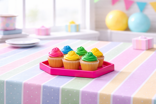 Bandeja Hexagonal Fucsia