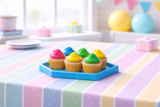 Bandeja Hexagonal Celeste