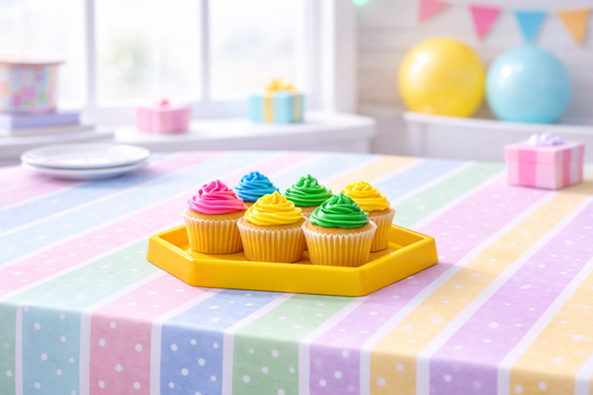 Bandeja Hexagonal Amarilla