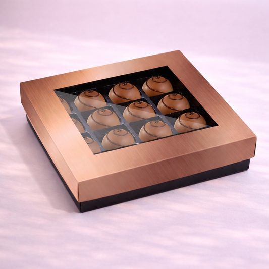 Caja Rose Gold Para 12 Bombones