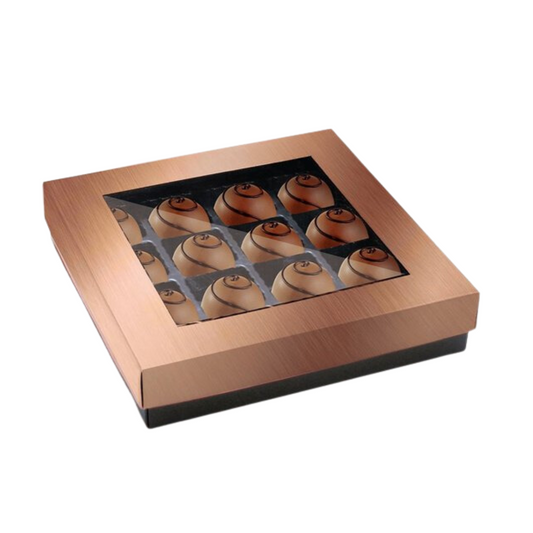 Caja Rose Gold Para 12 Bombones
