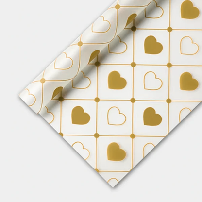 Papel Celofán Coreano Corazones