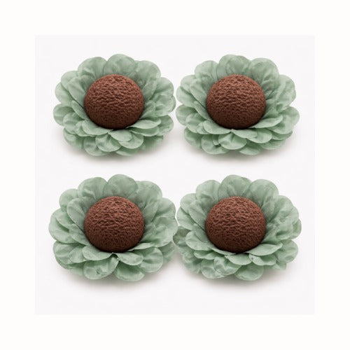 Base Pirotin Flor Nena Verde Eucalipto