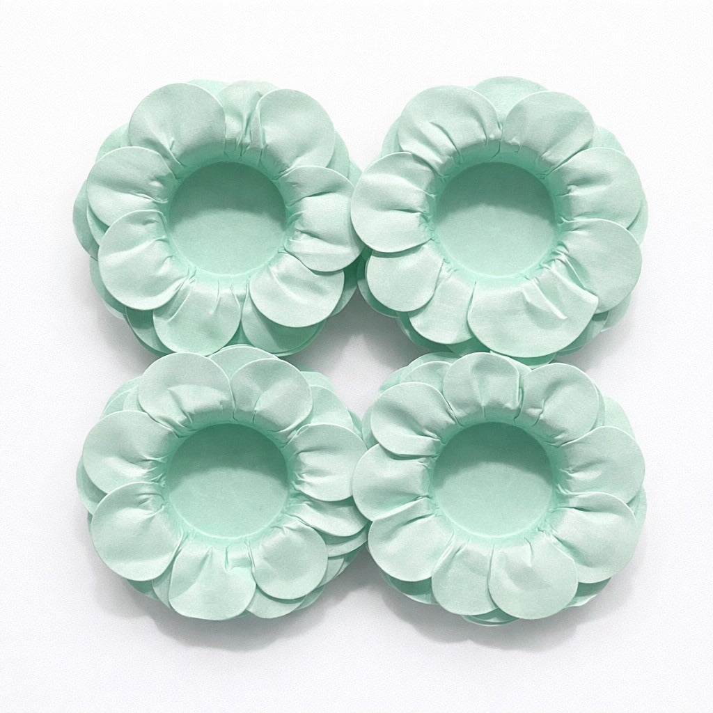 Base Pirotin Pétalo Verde Agua