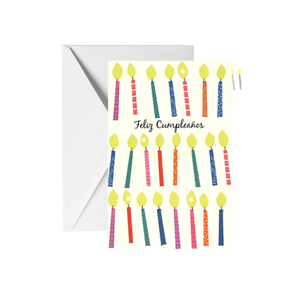 Tarjeta Feliz Cumpleaños Velitas