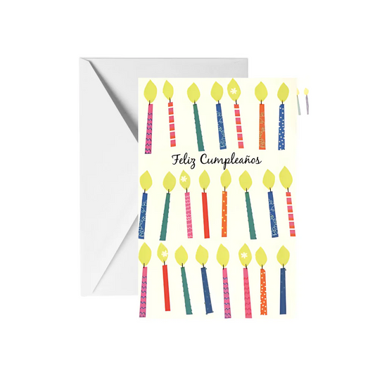 Tarjeta Feliz Cumpleaños Velitas