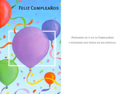 Tarjeta Feliz Cumpleaños