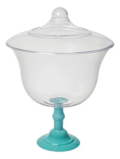 Caramelera Con Tapa Verde Agua