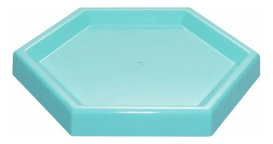Bandeja Hexagonal Verde Agua