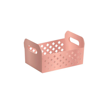 Cesta Con Asa Rosa Gold G x10