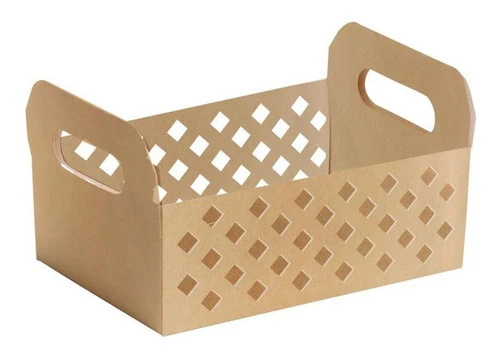 Cesta Con Asa Kraft P x10