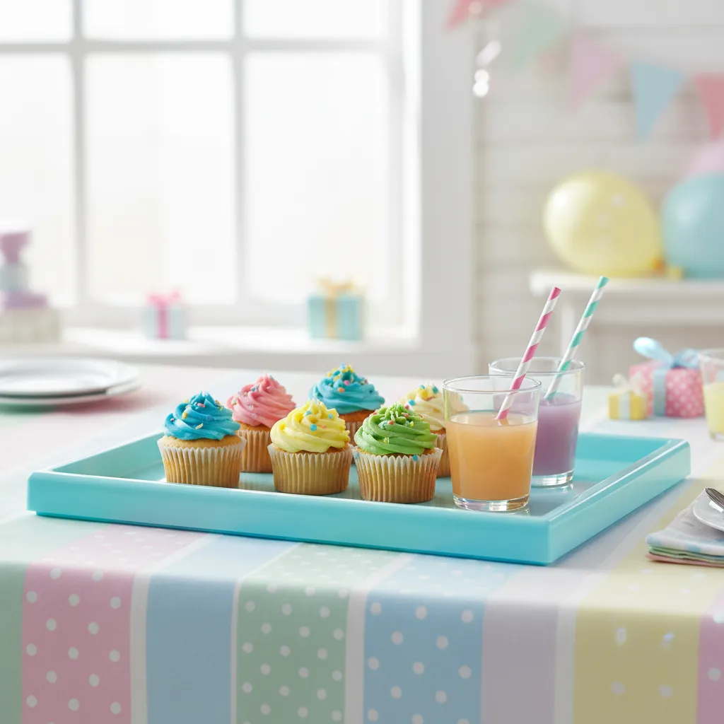 Bandeja Rectangular Verde Agua