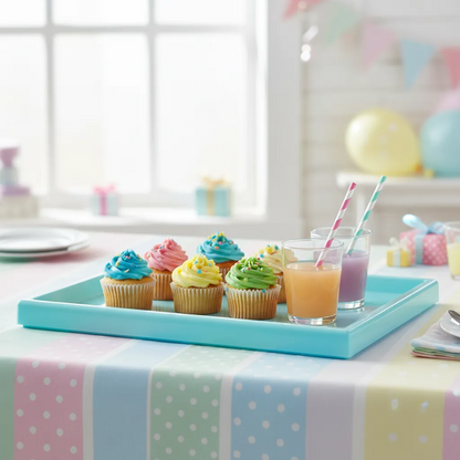 Bandeja Rectangular Verde Agua